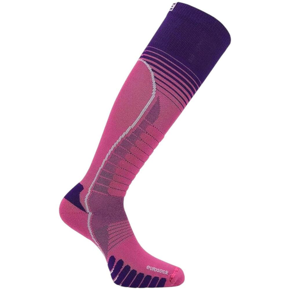 Eurosock Women's Ski Silver Supreme Sock Pink/Purple